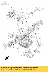 Qui puoi ordinare testata del cilindro da Yamaha , con numero parte 3C5111020000: