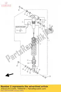 yamaha 33D222011000 subconjunto del amortiguador - Lado inferior