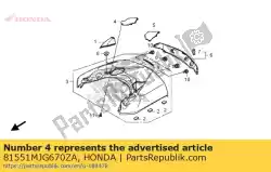 Here you can order the lid,r rr to*r201* from Honda, with part number 81551MJG670ZA: