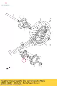 suzuki 6461044G00 drum comp,rear - Bottom side