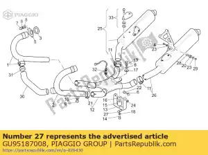 Piaggio Group GU95187008 plato - Lado inferior