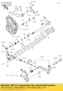 kawasaki 391110338 biellette zx1000rgf - La partie au fond