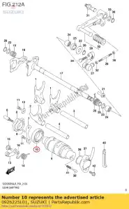 Suzuki 0926225L01 lager, 25x47x8 - Onderkant