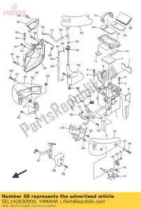 yamaha 5EL142830000 pokrywa ga?nika 1 - Dół