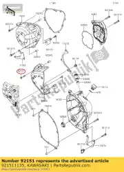 Here you can order the bolt,6x35 er500-a1 from Kawasaki, with part number 921511135: