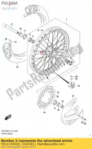 suzuki 5411135G01 mozzo anteriore - Il fondo