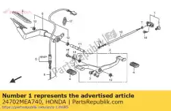 Aqui você pode pedir o nenhuma descrição disponível no momento em Honda , com o número da peça 24702MEA740: