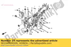 Aquí puede pedir perno, soporte del motor, 10x300 de Honda , con el número de pieza 90104MERD00: