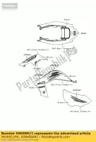 560691206, Kawasaki, patrón, guardabarros rr, fuera, lh kawasaki kfx450r 450 , Nuevo