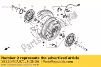 38520MCA971, Honda, sensore, fr. velocità della ruota honda gl 1800 2001 2002 2003 2004 2005, Nuovo
