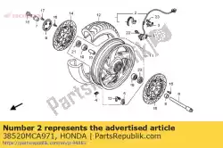 Qui puoi ordinare sensore, fr. Velocità della ruota da Honda , con numero parte 38520MCA971: