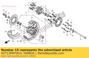 Honda 42712MFFD03 tube, tire (pirelli) - Bottom side