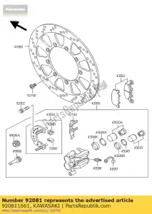 kawasaki 920811661 spring,pad stopper zx1100-a2 - Bottom side