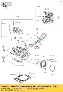 Kawasaki 670b2022 joint torique - Côté gauche