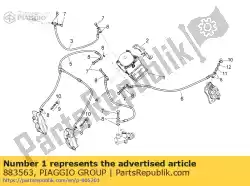 Aqui você pode pedir o ecu / bomba abs em Piaggio Group , com o número da peça 883563: