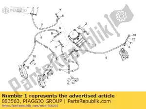Piaggio Group 883563 ecu / bomba abs - Lado inferior