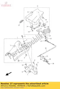 yamaha 4XV2117K0000 quedarse, bloquear - Lado inferior