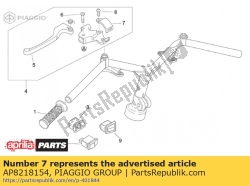 Aprilia AP8218154, Boulon en u du levier de frein, OEM: Aprilia AP8218154