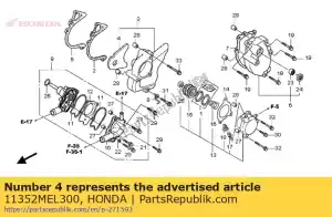 honda 11352MEL300 gomma, l. copertina - Il fondo