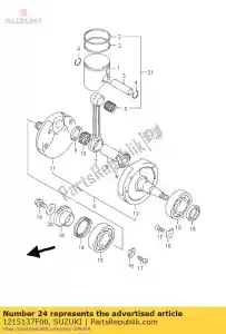 suzuki 1215137F00 pin, zuiger - Onderkant