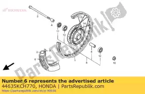 Honda 44635KCH770 hub sub assy, ??fr - Onderkant