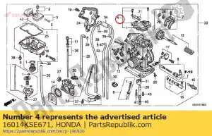 honda 16014KSE671 top set - Onderkant