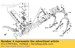 geen beschrijving beschikbaar op dit moment van Honda, met onderdeel nummer 45127MFPJ01, bestel je hier online: