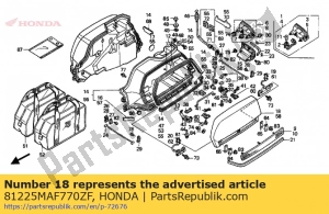 Honda 81225MAF770ZF lid set,r.*type6* - Bottom side