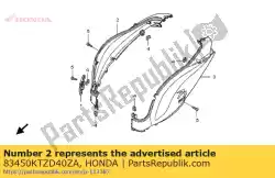 Aqui você pode pedir o conjunto de capa, r. Corpo (wl) * nha12m * (nha12m interestelar preto metálico) em Honda , com o número da peça 83450KTZD40ZA: