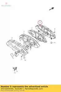 suzuki 3415205H00 case,lower - Bottom side