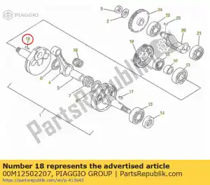 Piaggio Group 00M12502207 chiave. dritto (8r4) - Il fondo