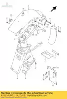 6331103D01, Suzuki, extensión, rr fe suzuki dr 350 1998 1999, Nuevo