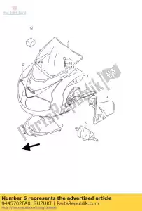 suzuki 9445702FA0 cover,cwl front - Bottom side