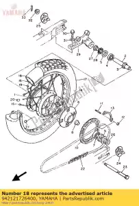 Yamaha 942121726400 tubo (2yk) - Lado inferior