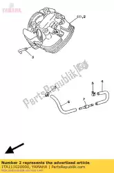 Qui puoi ordinare testata cilindro y da Yamaha , con numero parte 1TA111020000: