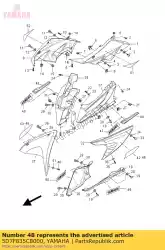 Ici, vous pouvez commander le emblème 2 auprès de Yamaha , avec le numéro de pièce 5D7F835C8000: