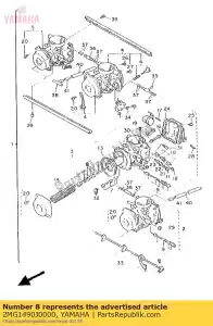Yamaha 2MG1490J0000 jeu d'aiguilles - La partie au fond