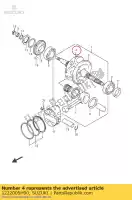 1222005H00, Suzuki, virabrequim, r suzuki an burgman z a za  an400z an400aza an400zza 400 , Novo