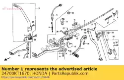 Here you can order the no description available at the moment from Honda, with part number 24700KT1670: