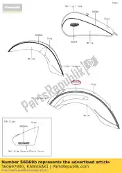 Ici, vous pouvez commander le modèle, rr fender vn900bff auprès de Kawasaki , avec le numéro de pièce 560697990: