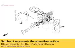 Here you can order the no description available at the moment from Honda, with part number 18665MJG670: