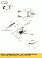 560521989, Kawasaki, marca, guardabarros rr, kawasaki kawasaki kfx450r 450 , Nuevo