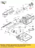 132160030, Kawasaki, gear-comp, oil comp zx1400a7f kawasaki  zzr 1400 2008 2009 2010 2011 2012 2013 2014 2015 2016 2017 2018 2019 2020 2021, Nuovo