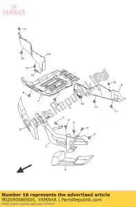 yamaha 902690680000 remache - Lado inferior