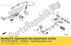 honda 35357MGSD30 resorte, interruptor de parada - Lado inferior