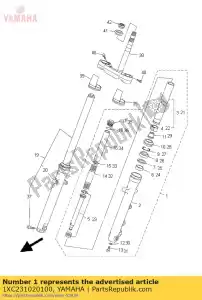 yamaha 1XC231020100 conjunto do garfo dianteiro (l.h) - Lado inferior