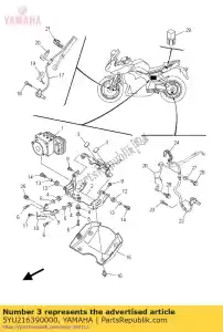 yamaha 5YU216390000 damper 2 - Bottom side