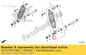 Honda 91253HP7A01 sello, polvo - Lado inferior