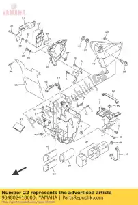 yamaha 904802418600 grommet (1e6) - Bottom side