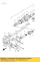 2492026D00, Suzuki, ingranaggio, sec.driven suzuki gsx  g f gsxr w gsx1100g 1100 , Nuovo